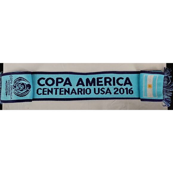 ARGENTINA COPA AMERICA CENTENARIO USA 2016 OFFICIAL SOCCER TEAM KNIT SCARF - Picture 4 of 8